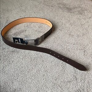 Lebra Dark Brown Leather Belt